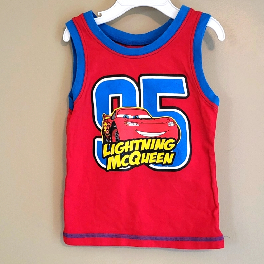 Red Lightning McQueen tank top
